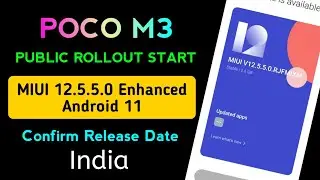 [India] POCO M3 MIUI 12.5 Android 11 Rollout Confirm Date | POCO M3 New Update | OTA Link