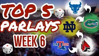 College Football Top 5 Betting *Parlays* for Week 6 || 2022