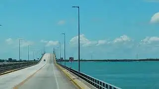 cruzando El Nuevo puente la Unidad. Cd. del Carmen Isla Aguada. Campeche