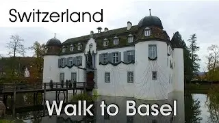Walk along the Birsig, from Oberwil to Basel (Switzerland, Baseland)