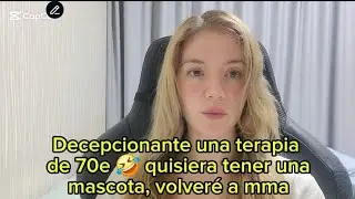 Buscar terapia no es fácil, volveré a las MMA, ojalá pudiera permitirme una mascota 🥲