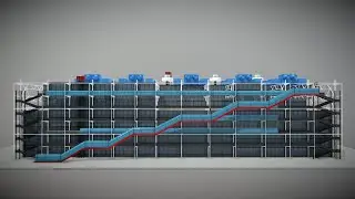 3D Model - Centre Pompidou