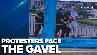 'Cross another bridge': Protesters, journalists face court over Roebling Bridge protest