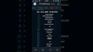 Twitter | #TrendRanking World | Oct. 21st, 2020
