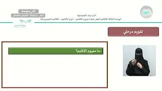 الأقاليم الجغرافية ( مفهوم الأقاليم - أنواع الأقاليم - الأقاليم التضاريسية ) - الدراسات الاجتماعية