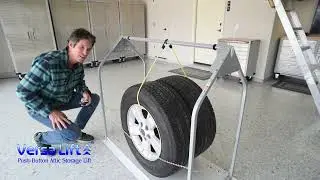 Keep Your Garage Tidy Year-Round | Store Tires Safely with VersaLift Attic Lift