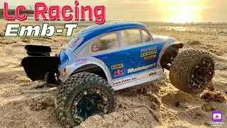 Beach fun 🏖️ LC Racing EMB-T Truggy 1/14 🏁🏁 Rlaarlo Traxxas MJX 