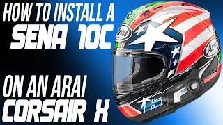 Comment installer un communicateur Sena 10C sur un casque Arai Corsair X (Sportbiketrackgear.com)