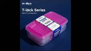 7 Piece Multipurpose Storage Box Transparent Plastic Box set with Lid #storage #box #plastic