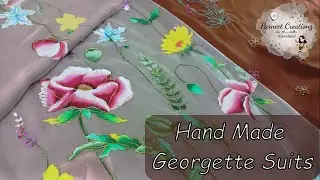 I Created a STUNNING Hand Embroidered Suit on Georgette in Just 30 Days