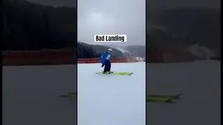 This Ski Jump Went Very Wrong #skifail #fail #snowfail #skijump #sportsfail