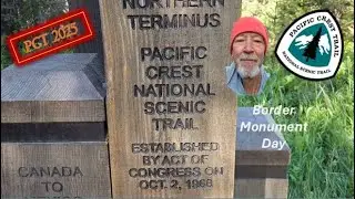 PCT 2025 Border Monument Day. Dan and I slackpack from Hopkins Lake to the border monument.