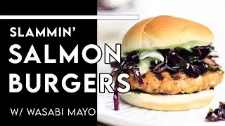 SLAMMIN&rsquo; Salmon Burgers - Healthy & DELICIOUS - Chef Michael Recipes