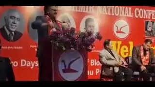 J&K cabinet Minister Javed  Rana speaks in NC Block Presidents and Block Secretaries meet  guiding 
