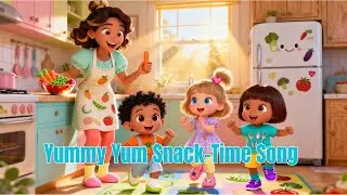 Yummy Yum Snack-Time Song | Fun Toddler Dance & Learning | 3D Kids Animation
