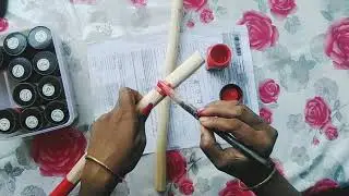 How to make Dandiya sticks from wood | navratri | handmade crafts @mamtascraft