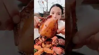 Spicy Seafood Mukbang TikTok Chinese ASMR Eating Sounds ()# асмр фикс прайс, асмр бравл старс, cvs,
