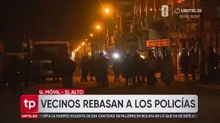 Vecinos apedrean camión y recuperan garrafas tras operativo de la ANH y la Policía