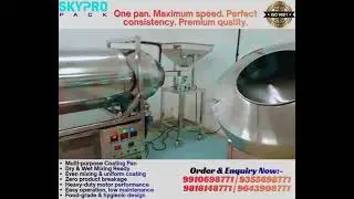 Multi-Purpose Coating Pan Machine | Perfect Mixing & Uniform Coating 🔥