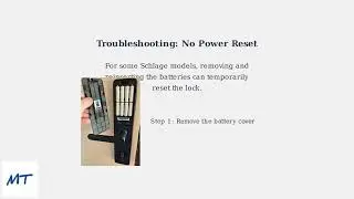 How To Open Schlage Lock When Battery Dies - Emergency Unlock Options