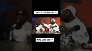 Corey Holcomb gets into arguement with Anton lol #fyp #shortfeed #debate #fight #comedian #podcast