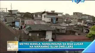 Metro Manila leads with the most number of informal settlers