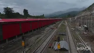 #nfrailway Sairang station train maintenance facility Sickline pitline 90 percentage work completed 