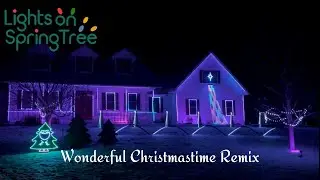 2025 Christmas Light Show Wonderful Christmastime Remix