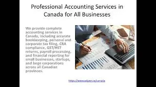 Professional Accounting Services in Canada for All Businesses