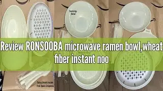 Review RONSOOBA microwave ramen bowl,wheat fiber instant noodle bowl,Noodle Bowl with Phone Holder,