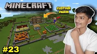 I Build Biggest Custom Farm in Minecraft (Hindi) Gameplay