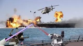 Today, America's newest laser weapon destroys Russia's newest aircraft carrier, Russia loses big