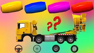 CORRECTLY GUESS THE CEMENT MIXER TRUCK | CONSTRUCTION VEHICLE