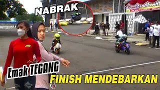 Anak Kecil Balap Motor Berani Ngebut Emaknya Panik - Pocket Bike Racing Kids (MINI GP Indonesia)