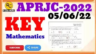 APRJC-KEY|HELD ON June 5, 2022|MATHEMATICS
