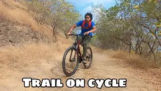 My first DownHill trail on my MTB | Cradiac rooster cycle vlog