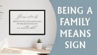 Custom Family Name Signs - Inspirational Family Quote Canvas Wall Art for Living Room and Home Decor