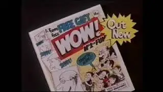 'Wow!' British comic advert from IPC, June 1982