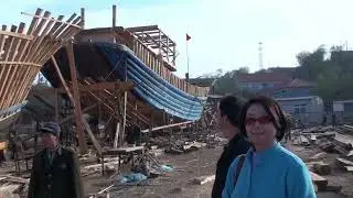 BUILDING WOODEN FISHING BOATS IN MANCHURIA 2008