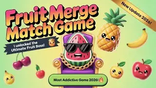 Merging 100 Watermelons to Spawn the SECRET BOSS! 🍉 Fruit Merge #day1