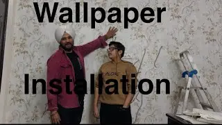 Wallpaper installation full video