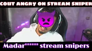 scout angry👿 on stream snipers back mc stream sniper.