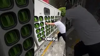 Total Efficiency! Battery Swapping at Scooter Station 😱 #shorts #viral #ytshorts