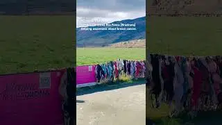 #overthinkingoverseas #breastcancer #nzbreastcancerfoundation #cardrona #brafence #bradrona