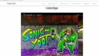 Interactive 3D video map of the Uxbridge Galleries UK Street art