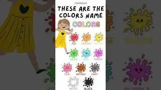 Colors Name for Kids Learning #kidslearning #colorsnameforkids #colorname #education #kidsvideo #yt