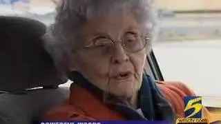 Elderly woman witnesses to man trying to rob her