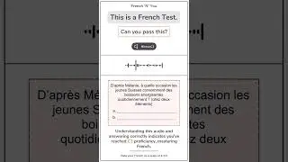 DALF C1 French Listening Test-1 #dalfc1 #frenchnyou #french #frenchlistening #practice