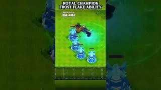 ROYAL CHAMPION FROST FLAKE ABILITY POWER #new #shorts #status #clash of clans #game #editing #gaming