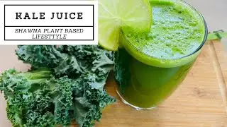 Kale Green Juice| How to make easy simple kale juice with lemon and ginger| Green juice lovers|